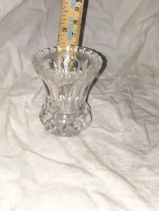 Antiguo Portavelas Cristal