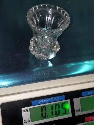 Antiguo Portavelas Cristal