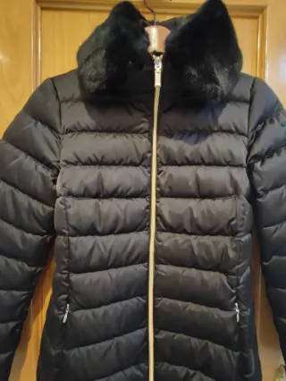 Chaqueta plumas Geox Mujer Negra Entallada