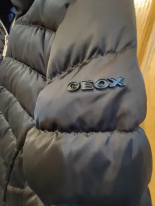 Chaqueta plumas Geox Mujer Negra Entallada