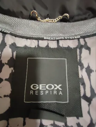 Chaqueta plumas Geox Mujer Negra Entallada