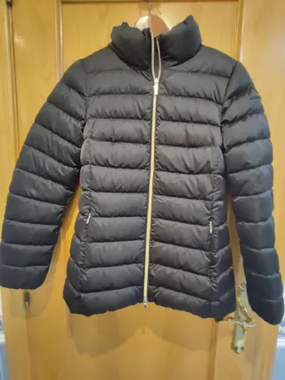 Chaqueta plumas Geox Mujer Negra Entallada