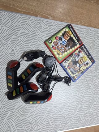 Mandos Buzz! + 2 juegos ps2