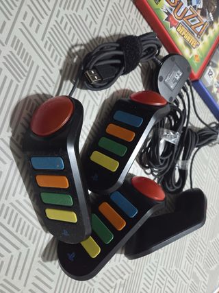 Mandos Buzz! + 2 juegos ps2