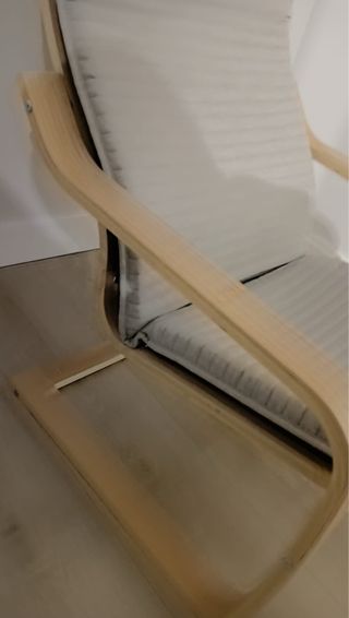 Sillón de tela gris Ikea