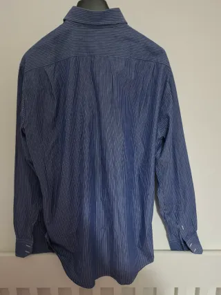 Camicia Lacoste uomo a righe blu