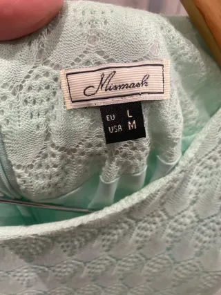 Vestido verde de encaje