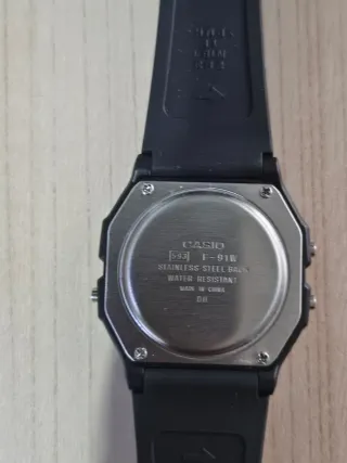 Reloj Casio F-91W Negro
