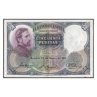 Billete 50 Pesetas España 1931 II República