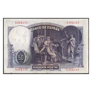 Billete 50 Pesetas España 1931 II República