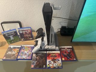 PlayStation 5 + 2 Mandos + 7 Juegos TOP