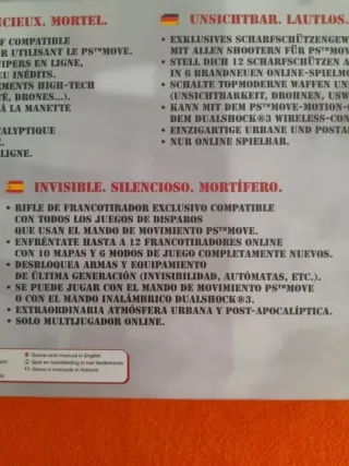 OFERTA. NUEVO. Juego Snipers PS3+fusil