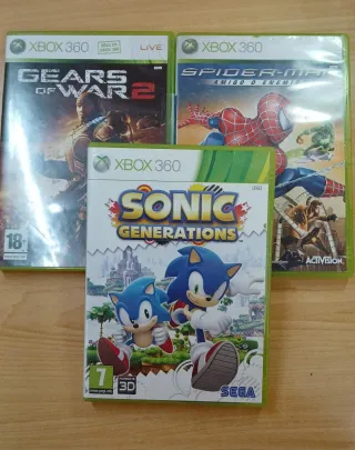 3 Juegos Xbox 360: Gears of War 2, Spider-Man, Son