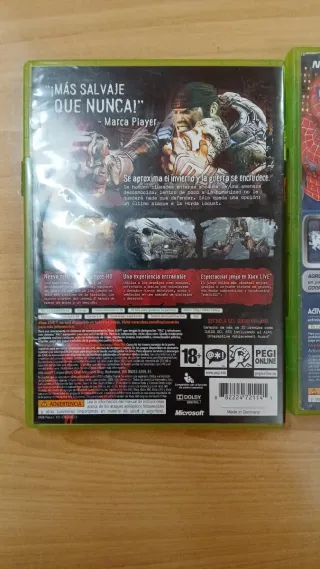 3 Juegos Xbox 360: Gears of War 2, Spider-Man, Son
