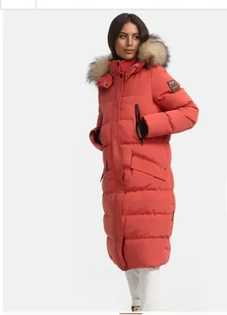 Abrigo largo Marikoo rojo