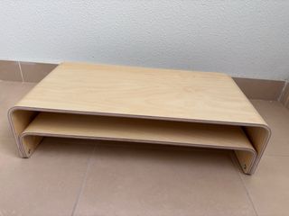 Soporte monitor Ikea madera abedul