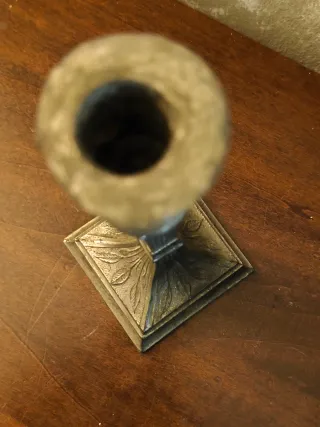 Candeliere in metallo per 1 candela