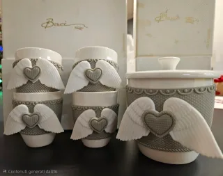 Set  Tazzine e Zuccheriera Porcellana