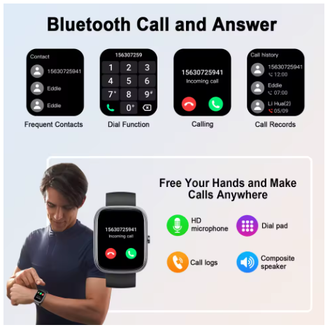Smartwatch 1.91” con llamadas IP68 110 deportes.
