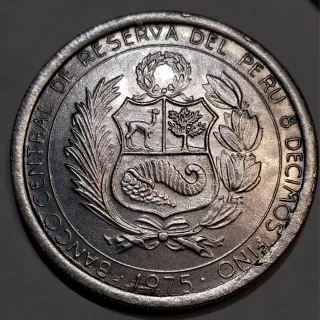 Moneda 200 soles de oro 1975 Plata