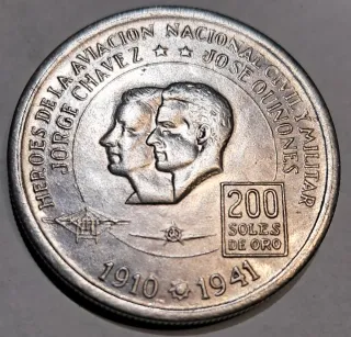 Moneda 200 soles de oro 1975 Plata