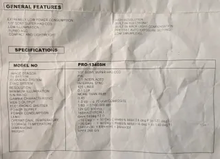 Cámara Color 1/3" Sony Super HAD CCD PRO-1340SH