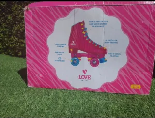 Patins Love Stakes Rosa e Azul