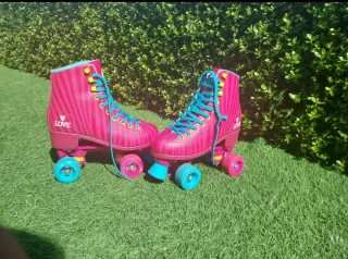 Patins Love Stakes Rosa e Azul