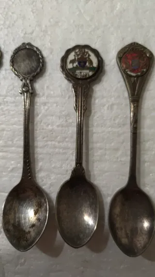 5 Cucharillas Vintage Inglesas Decoradas