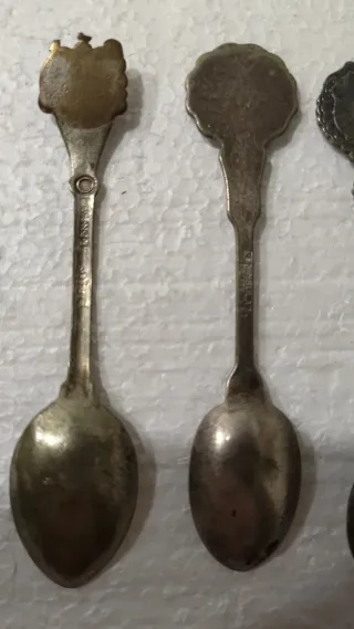 5 Cucharillas Vintage Inglesas Decoradas