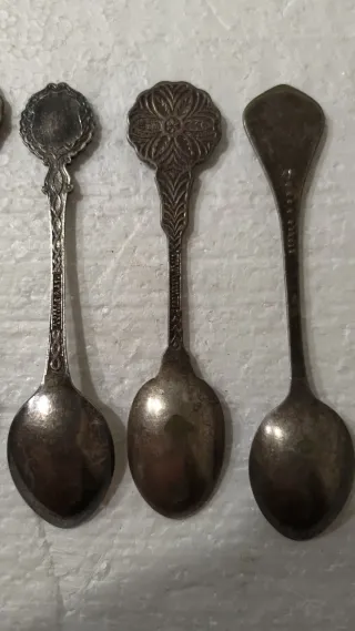 5 Cucharillas Vintage Inglesas Decoradas