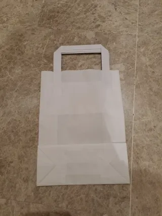 230 bolsas de papel kraft blancas