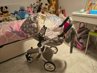 Carro capota para muñeca