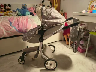 Carro capota para muñeca