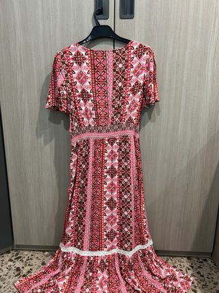 Vestido Largo Boho Springfield Talla L