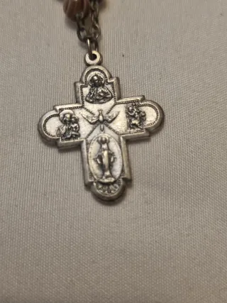 Lote 2 rosarios de bolsillo años 50