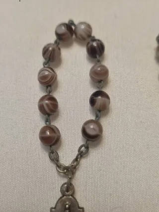 Lote 2 rosarios de bolsillo años 50