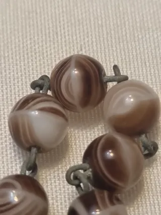 Lote 2 rosarios de bolsillo años 50