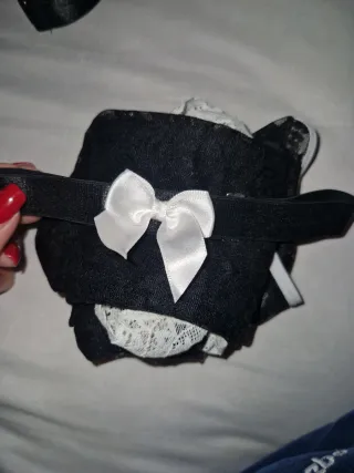 Vestido sexy encaje negro talla única