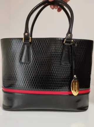 Borsa pelle nera Giordano Borse