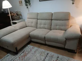 Chaise Longue lujo Torresol Beige Tela