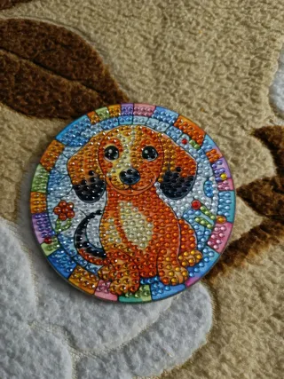 Posavasos de diamantes temática perros