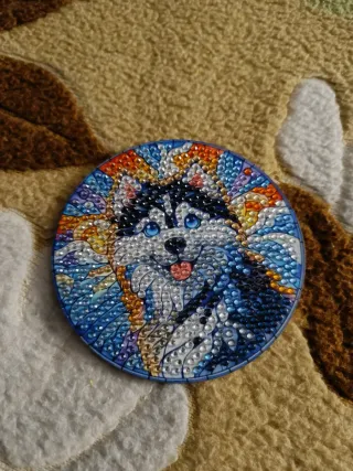 Posavasos de diamantes temática perros