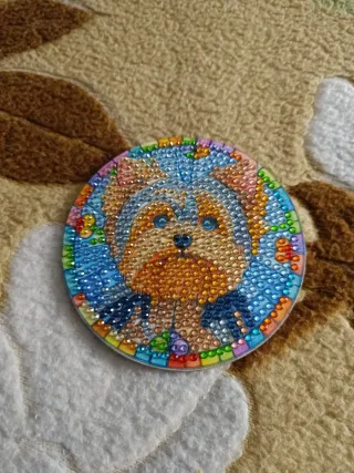 Posavasos de diamantes temática perros