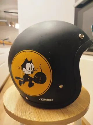 Casco Moto Gato Félix Edición Limitada Talla M