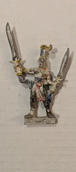 Wardancer Elfos Bosque Warhammer 1995 Plomo