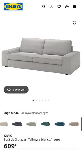Sofá KIVIK 3 plazas IKEA