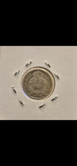 Moneda 50 céntimos Alfonso XIII 1926 Plata