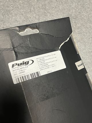 Topes anticaída Puig R19 Negro para aprilia RS