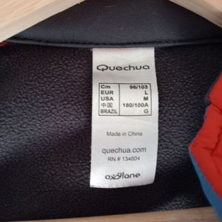 Cazadora Quechua Hombre Talla M Roja